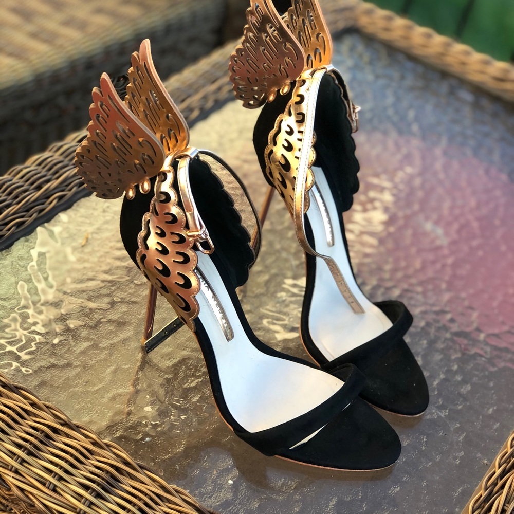 Sophia Webster Evangeline Angel wing sandals.